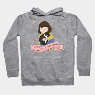 Girl And Cat Hoodie